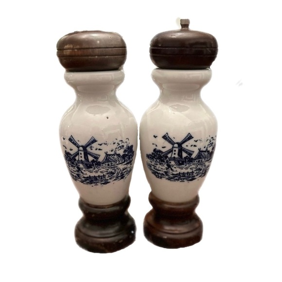 Other - Delft Blue Windmill Salt Shaker and Pepper Grinder